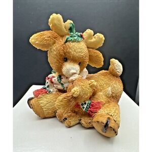 Santa's Special DEERlivery "Junior" 1994 Enesco Figures Designed By: Mary Rhyner